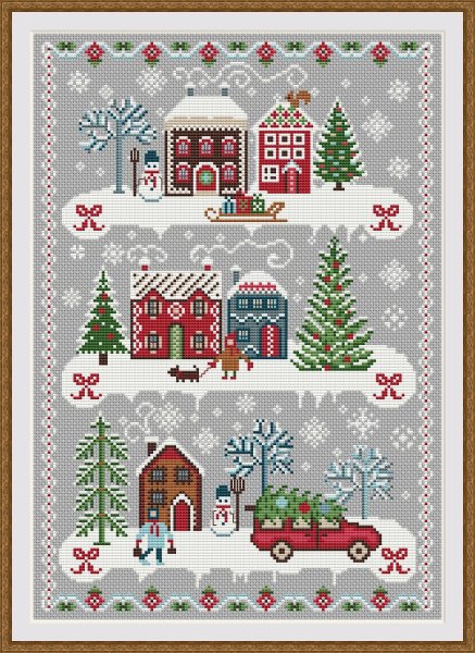 Christmas Route 2 Cross Stitch Pattern
