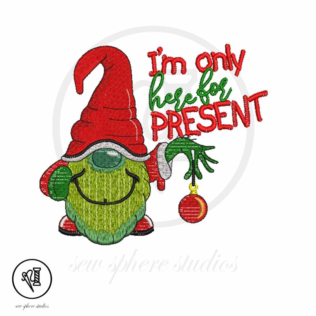 Christmas Gnome Embroidery Design