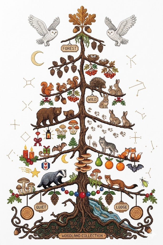 Woodland Collection Cross Stitch Pattern