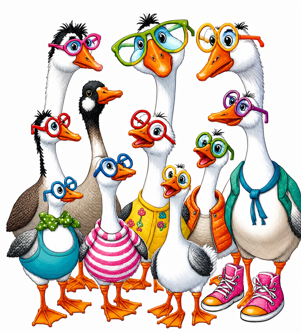 Goose Squad Cross Stitch Pattern