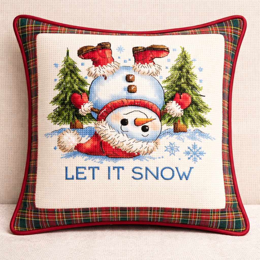 Hand-Stitched Blossom Pillow