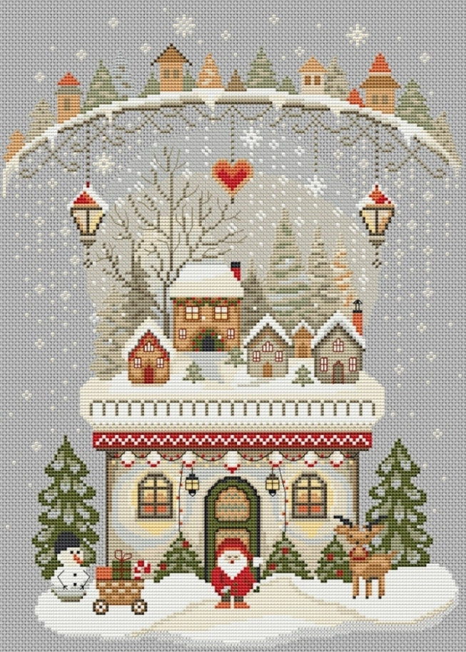 Hello Christmas 4 Cross Stitch Pattern
