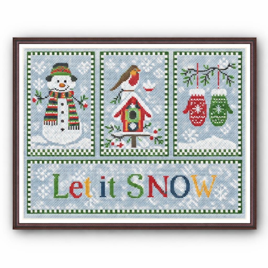 Let it Snow Cross Stitch Pattern