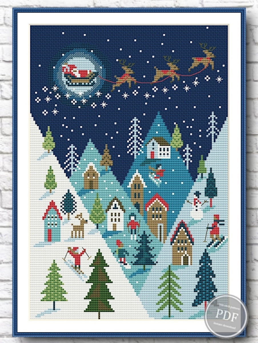 Christmas Celebration 3 Cross Stitch Pattern