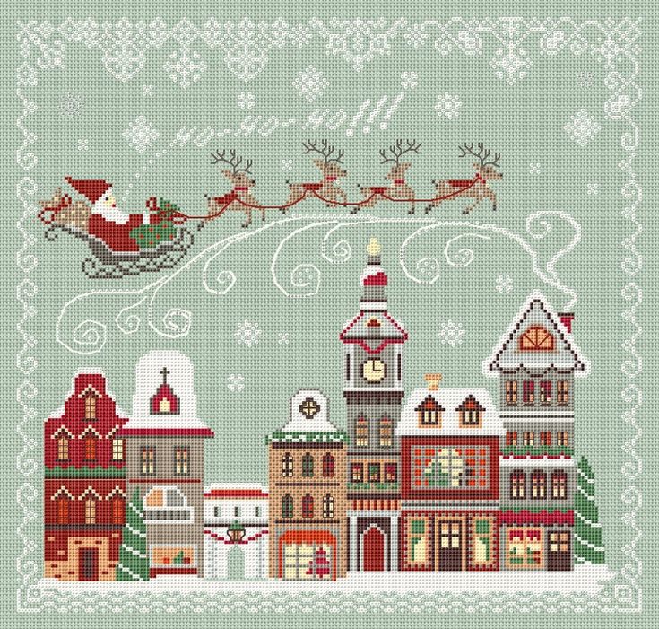 Ho Ho Ho Christmas Cross Stitch Pattern