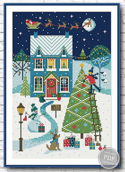 Christmas Celebration 4 Cross Stitch Pattern