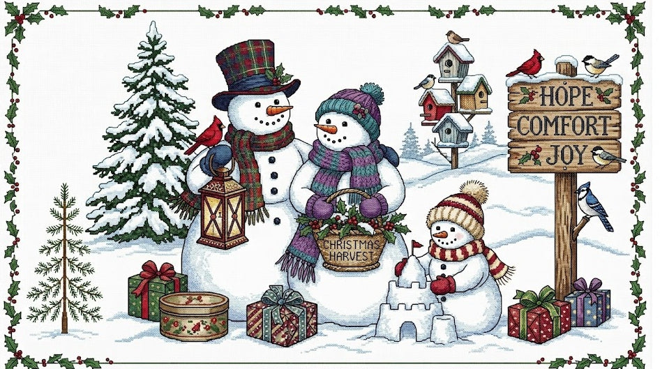 Winter Of Joy Cross Stitch Pattern