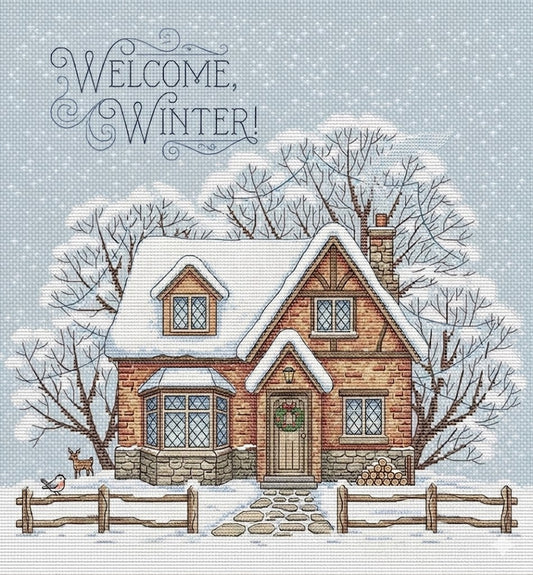 Welcome Winter Cross Stitch Pattern
