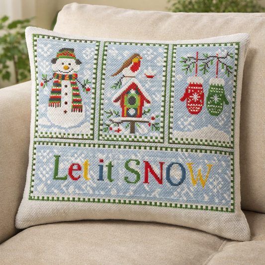 Hand-Stitched Blossom Pillow